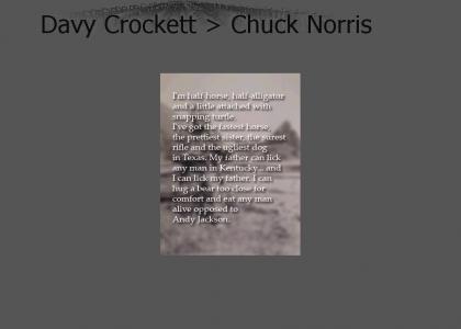 Davy Crockett pwns Chuck Norris