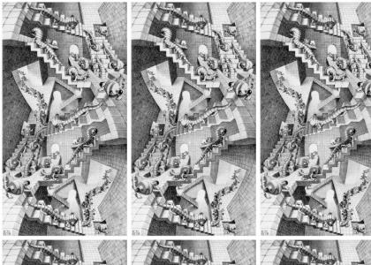 M.C. Escher DESTROYS your mind!! (UPDATED MUSIC)
