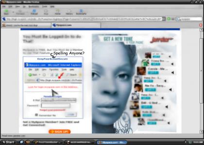 Myspace Can't Spell