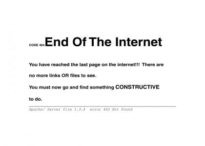 the end of the internet?