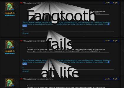 Fangtooth fails