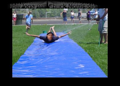 Chuck Norris slip and slide