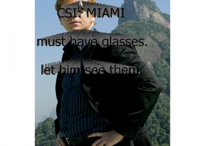 Caruso wants to see your glasses