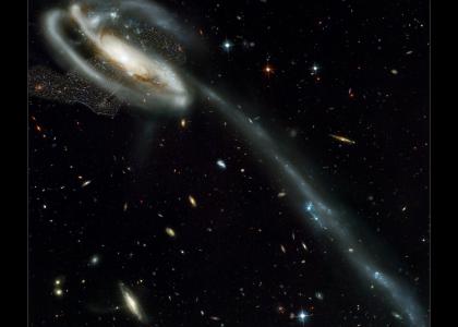 Expanding Galaxies II: a galaxy unraveled