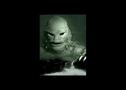the creature from the black lagoon stares into your soul