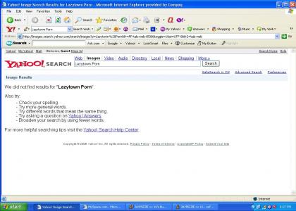 Yahoo Search Fails Me!