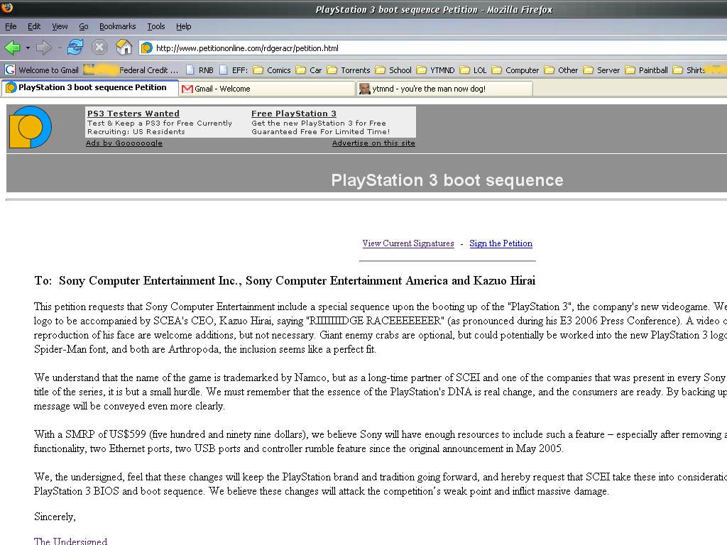 sonyps3petition