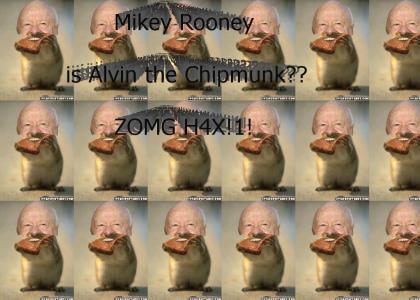 Mickey Rooney is Alvin?