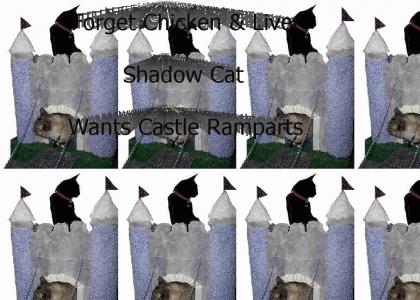Shadow Cat Wants Castle Ramparts