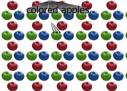 colored apples