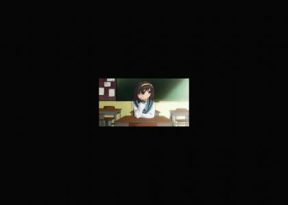 Haruhi Doesn't Change Facial expressions