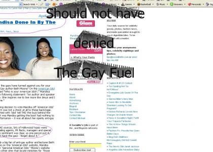 American Idol Finalist Mandisa does not like Gay Fuel