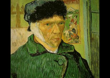 Self Portrait With Bandaged Ear by Vincent Van Gogh
