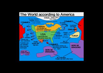 America's view on the world (text gone)