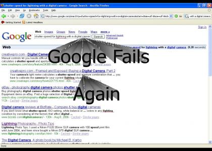 Google Fails again