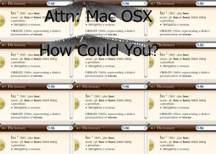 Mac OSX is Racist