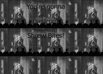 You're Gonna die from Shrew Bites