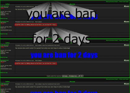 You Are Ban