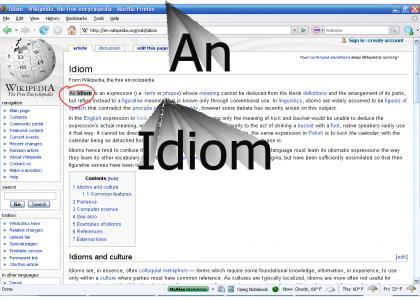 An Idiom