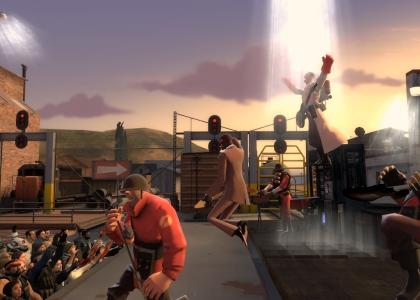 Team Fortress 2 Glam Metal Band