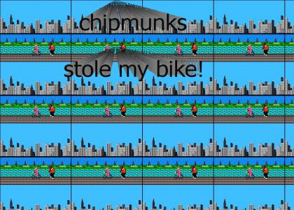 Chipmunks Stole My Bike!