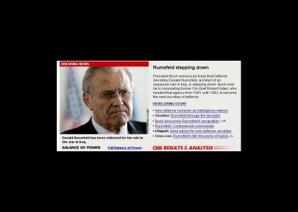 Rumsfeld is Gone!