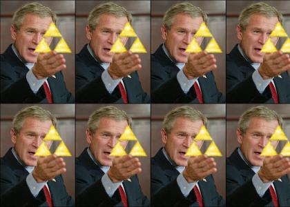 Bush got the Triforce!