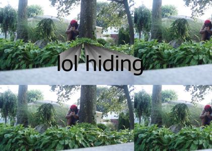 hiding
