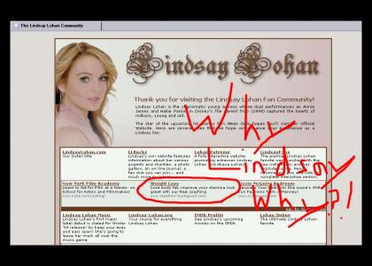 Lindsay Lohan promotes anorexia.