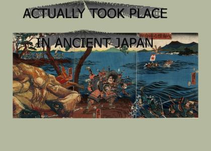 Ancient Japanese War Mural