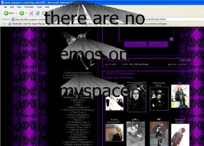 no emos on myspace