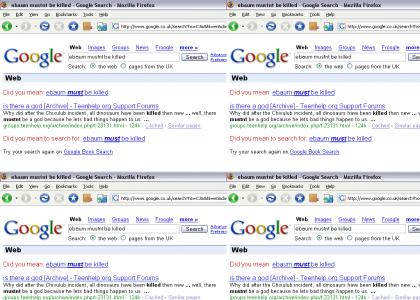 Google wants ebaum DEAD!!!!