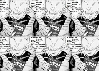 Vegeta Loves Frosted Flakes