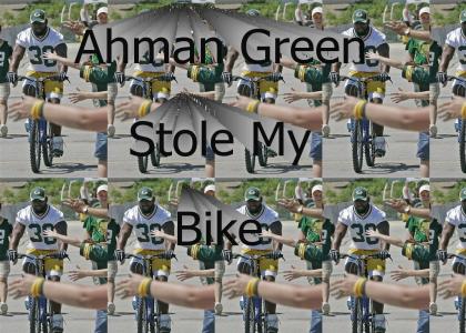 Ahman Green Stole my Bike