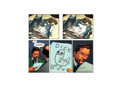 Batman pulls a funny prank on the investigator