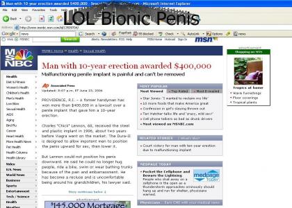 Man with 10 year erection