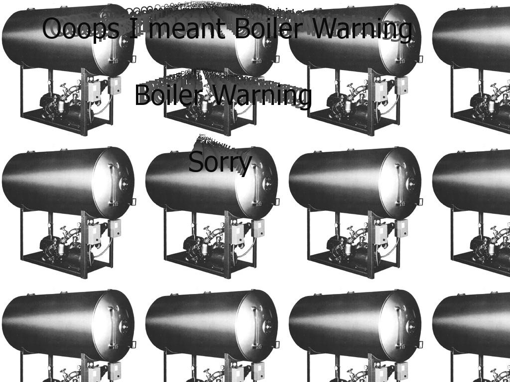 boilerwarning