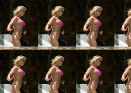 Jessica Simpson at the pool