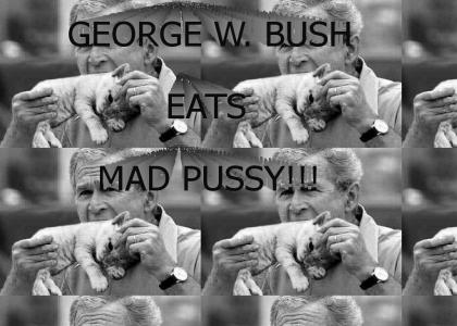 George W. Bush loves to eat teh Pussy!!!!!