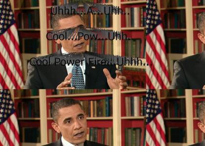Stuttering Obama