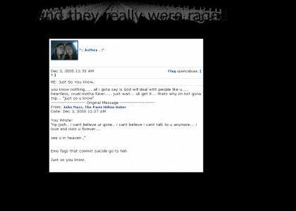 MySpace Suicide Friends Are Fun To Piss Off