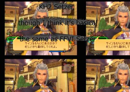KH2 Setzer, though I think it's basically the same as FFVI Setzer
