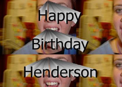 Happy Birthday Henderson