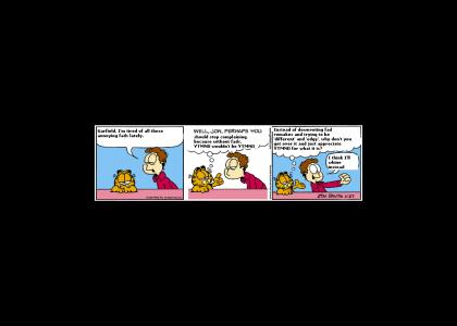 Garfield talks about fad haters