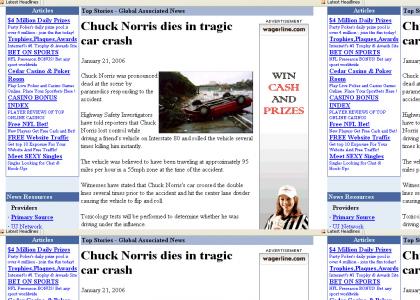 Chuck Norris dies.
