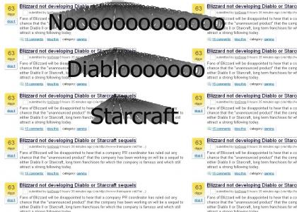 Blizzard not developing Diablo or Starcraft sequels