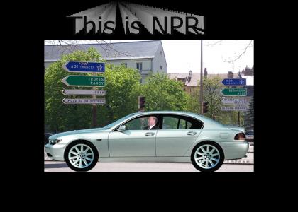 Drivin to work with NPR.