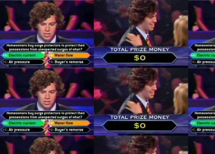 Retarded "Who Wants To Be A Millionaire?" Contestant