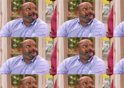Gooey mounds of uncle Phil's face