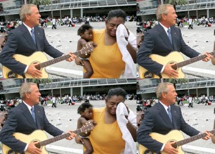 Bush Sings to Katrina Victims